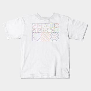 Pop Art Lines - UK Kids T-Shirt